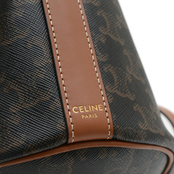 Celine Triomphe Small Drawstring Shoulder Bag Tan - Picture 3 of 6